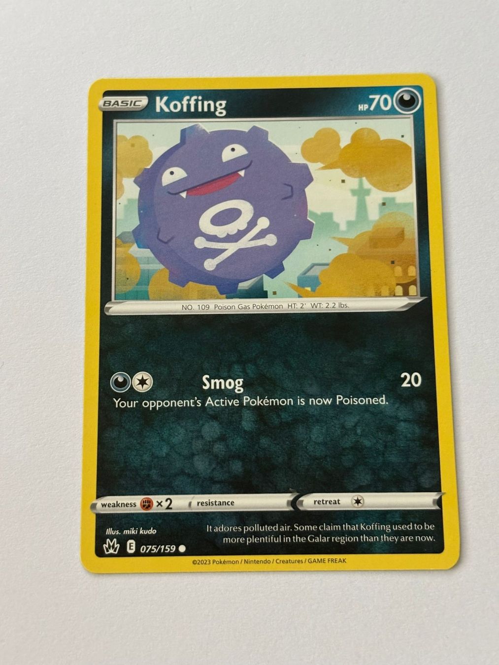 Pokémon Carte collezionabili: Pokemon-Karte Koffing 075/159 – Usato da Herisau venduto da Seyashop1