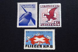 (m405) Flieger Wit 57/1 + 64/1 + 83/1 *
