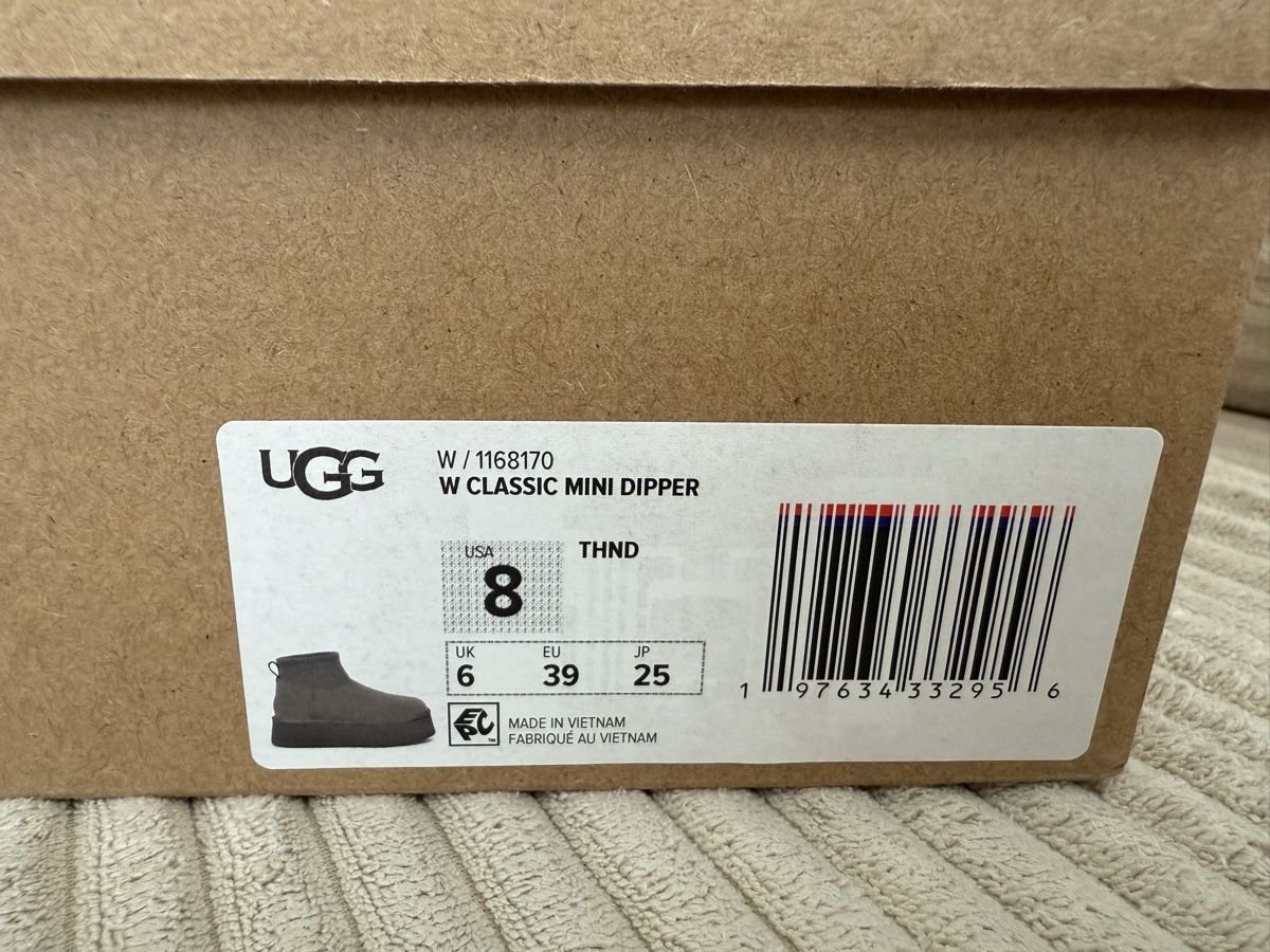 Ugg Damenschuhe: UGG Classic mini Dipper Boot Thundercloud – Neu und originalverpackt aus Obfelden von vio_6tz5 3