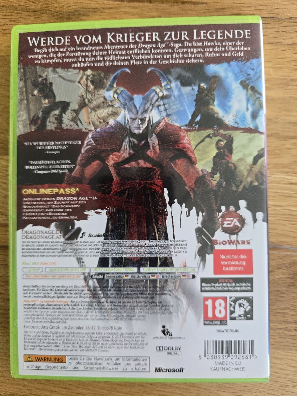 Microsoft Giochi: Dragon Age 2 (XBOX 360) – Usato da Arisdorf venduto da slangel 1