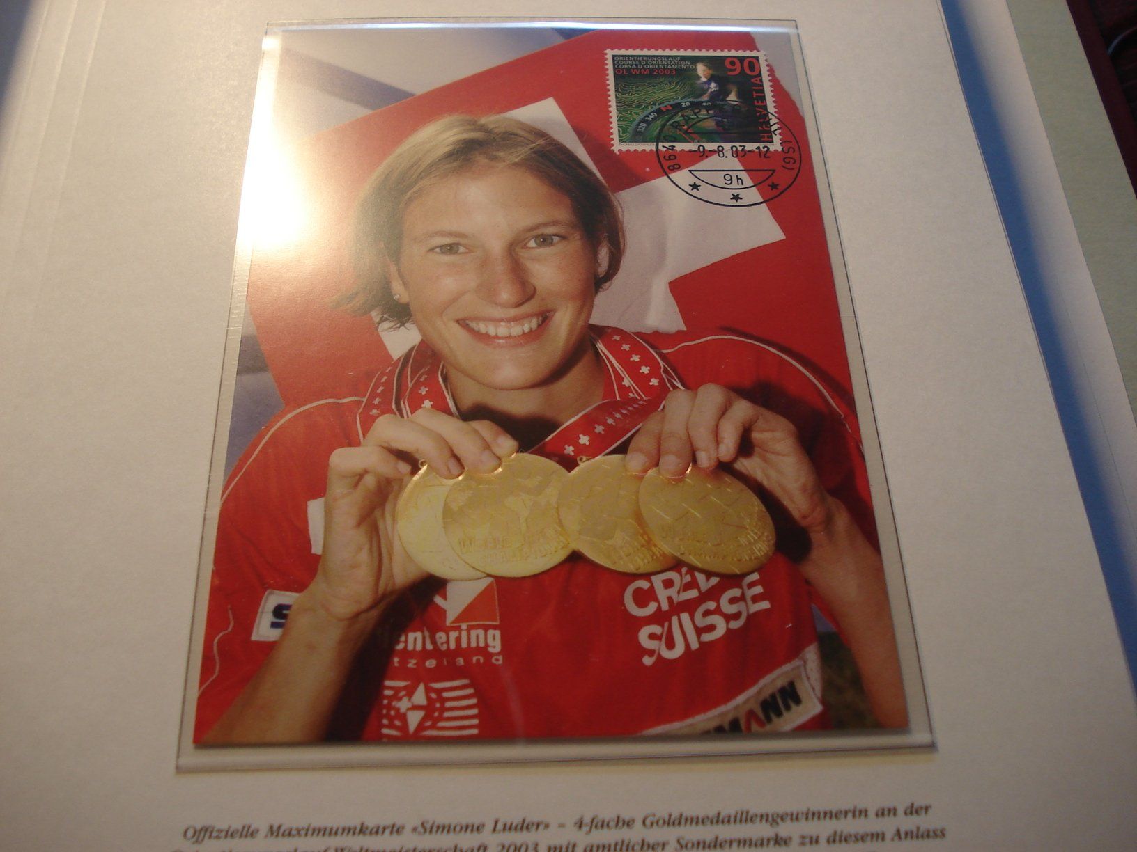 Tutti i francobolli: Maximumkarte Orientierungslauf, 2003, Simone Luder – Usato da Niederwil AG venduto da morostahu