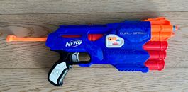 Nerf Dual-Strike Blaster Elite und Mini Nerf Pistole