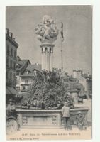 Ansichtskarte Bern Bärenbrunnen Marktplatz 1906