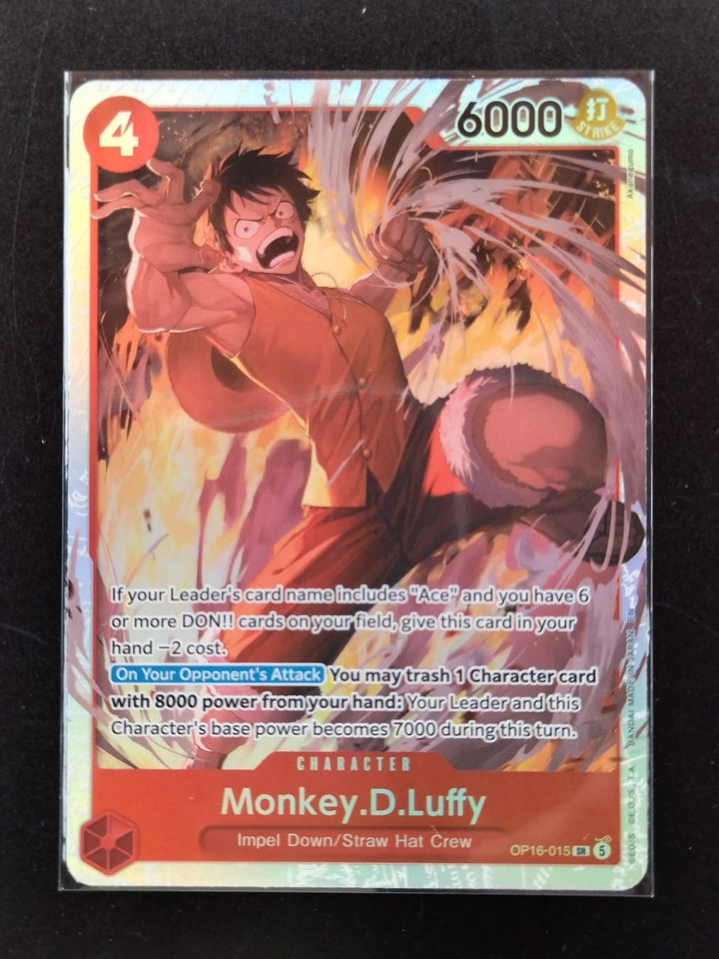Bandai Carte collezionabili: Monkey.D.Luffy OP16-015 SR, EN – Nuovo (secondo la descrizione) da Ins venduto da phil_sinn