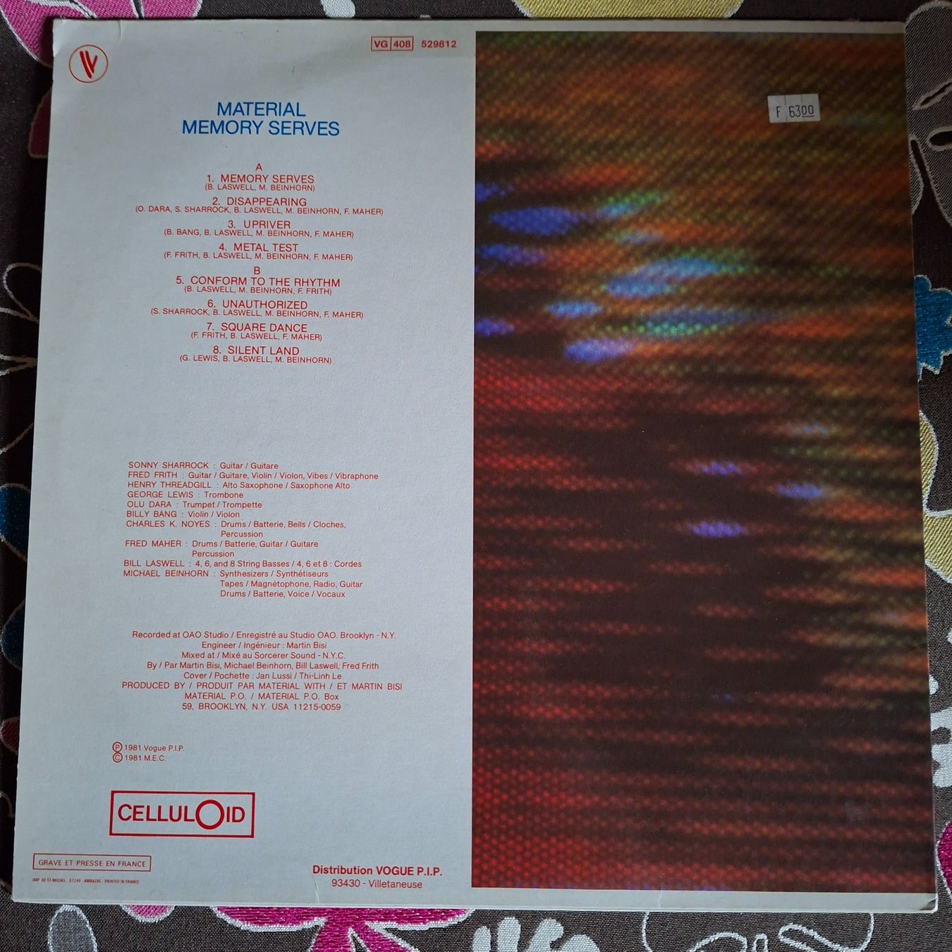 Dischi in vinile: Schallplatte LP Material - Memory Serves – Usato da Burg AG venduto da ..machine_rec.. 1
