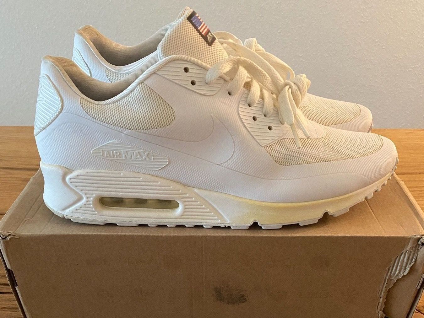 Nike Scarpe da uomo: Nike Air Max 90 Hyperfuse QS - White – Usato da Zürich venduto da sell_my_stuff