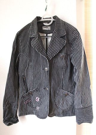 Vintage, Marke UND,  Pinstripe Jacke, 90er/00er