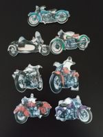 Harley Magnete Set, 7 Stück, Kühlschrankmagnete, Neu!