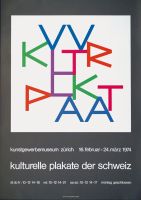 Max Bill: Kulturelle Plakate Schweiz Ausstellung 1974