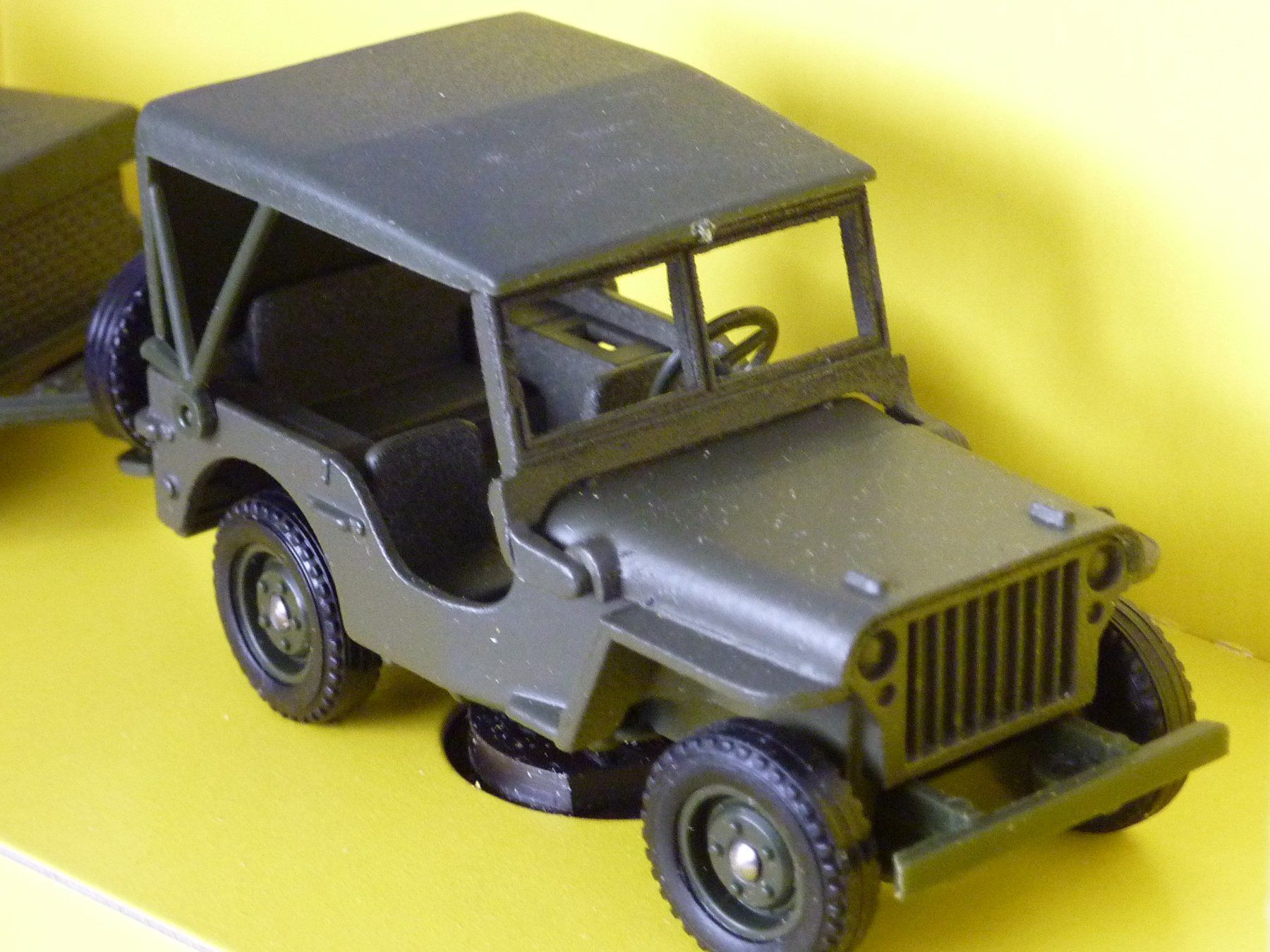 Willys Modellini d'auto: Militärjeep mit Anhänger 1:43 – Nuovo (secondo la descrizione) da Dürrenäsch venduto da modellautos4you 2