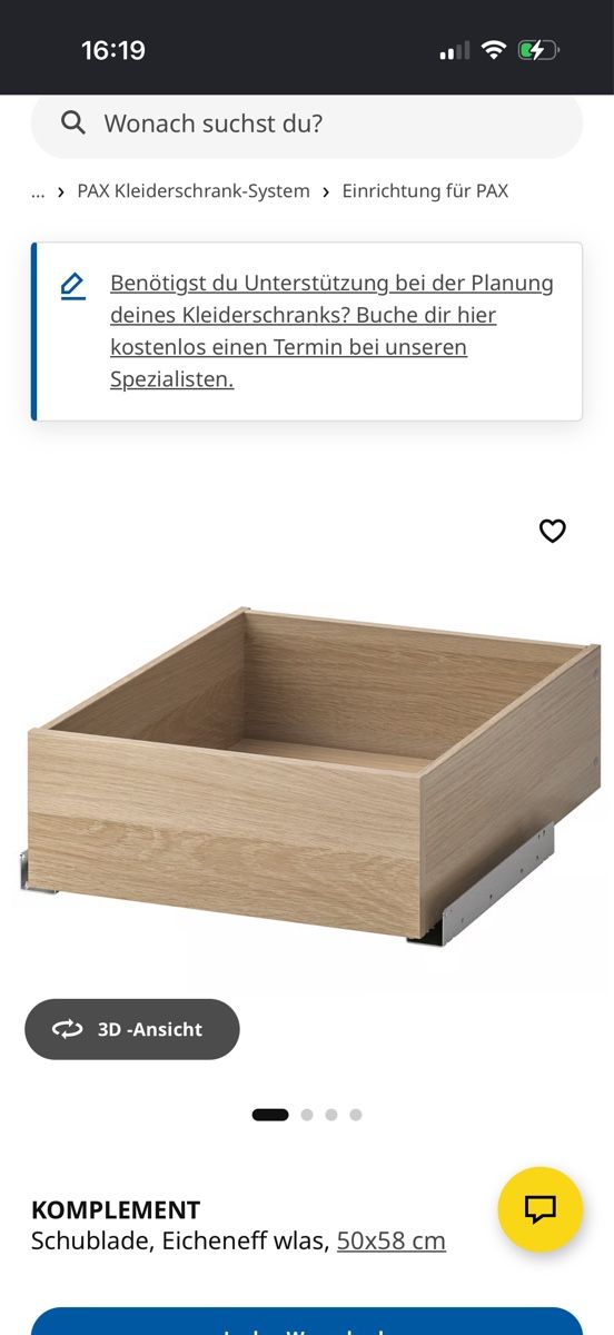 Ikea Armadi: IKEA PAX Eckelement + 3 KOMPLEMENT Schubladen + Drahtkorb – – Usato da Schlieren venduto da leo_p65f 1