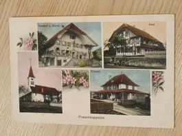 Alte PK / Frauenkappelen - Post, Käserei, Gasthof zum Bären 