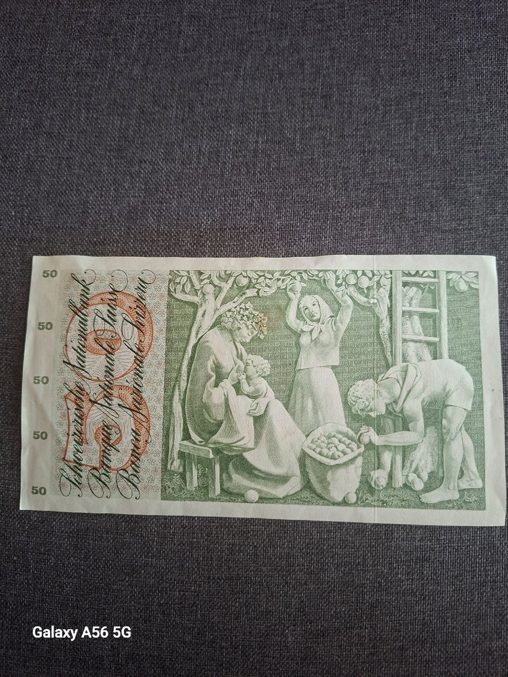 Banknoten: Billet 50.- 7 mars 1973 40J05597 – Neu (gemäss Beschreibung) aus Lonay von SILLOT68 1