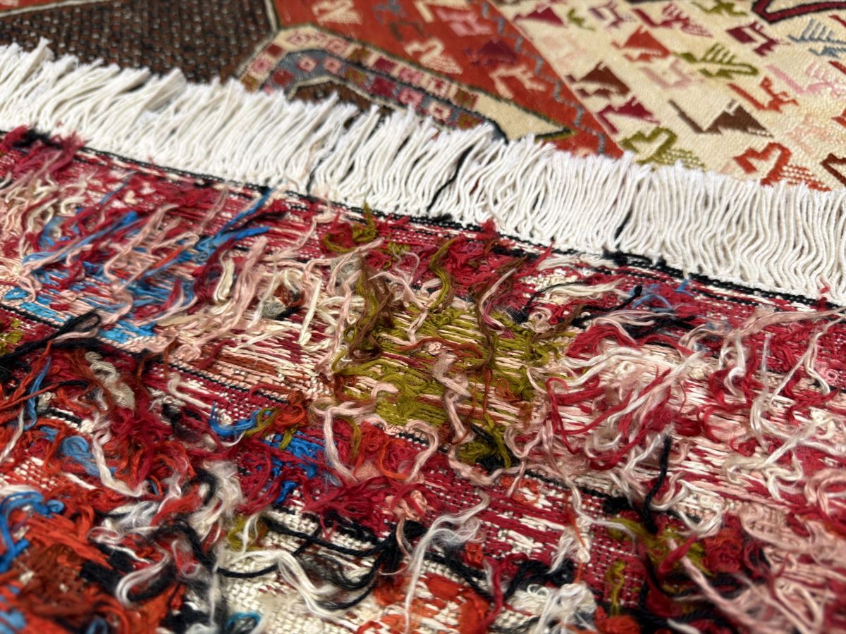 Tappeti: Seidenteppich Shasavan Soumak - Seltenes Muster Handmade – Usato da Bennau venduto da Mayer_Carpets 6