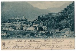 Saluto da Bellinzona, circolata 1900