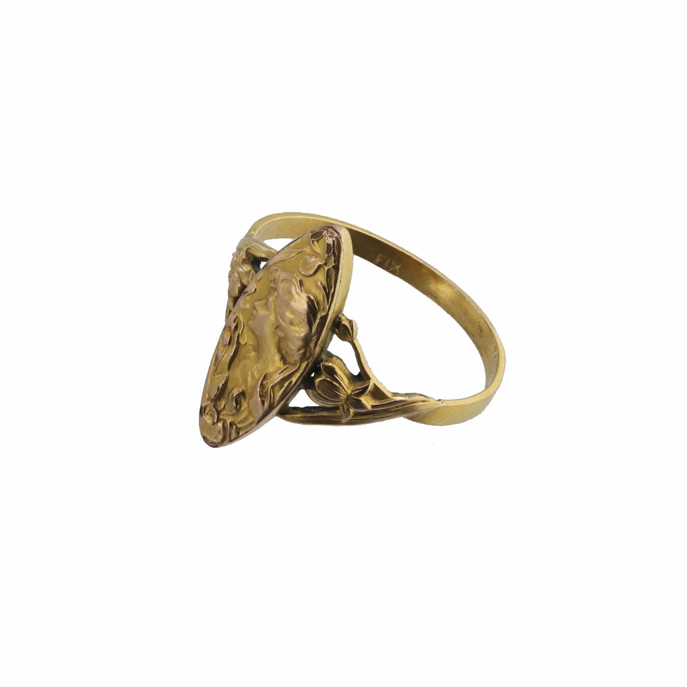 Anelli: Gold Ring, Art Nouveau – Usato da Zürich venduto da Vintage-Jewellery 3