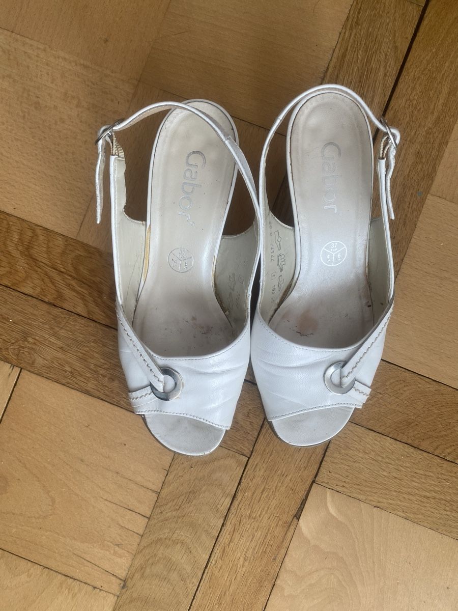 Gabor Damenschuhe: Gabor Sandalen weiss Leder Grösse 37  – Gebraucht aus Zürich von mar_zn2k 4