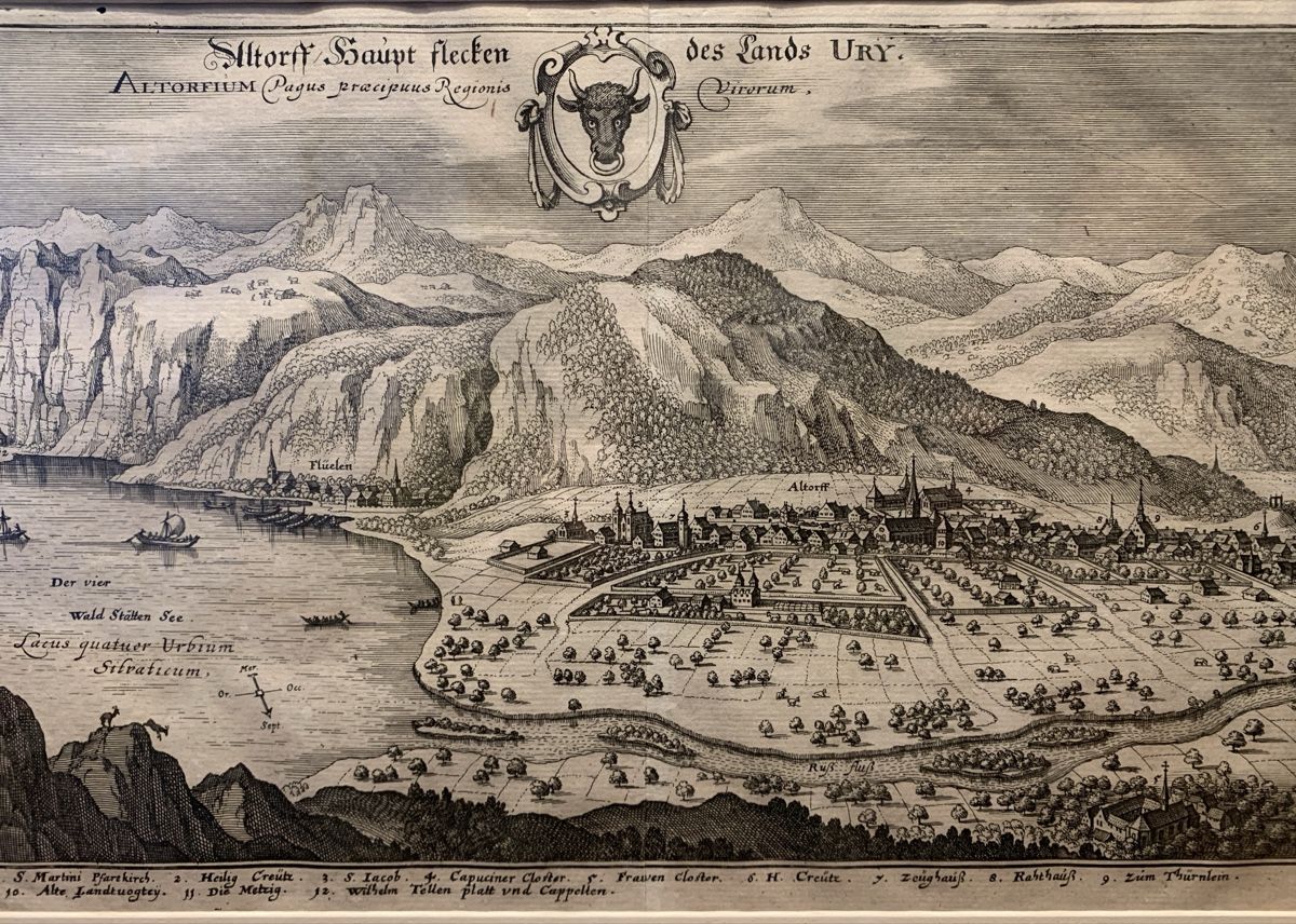 Incisioni: Gravure de ALTDORF par M. Meriam – Usato da Veytaux venduto da Latourelle 1