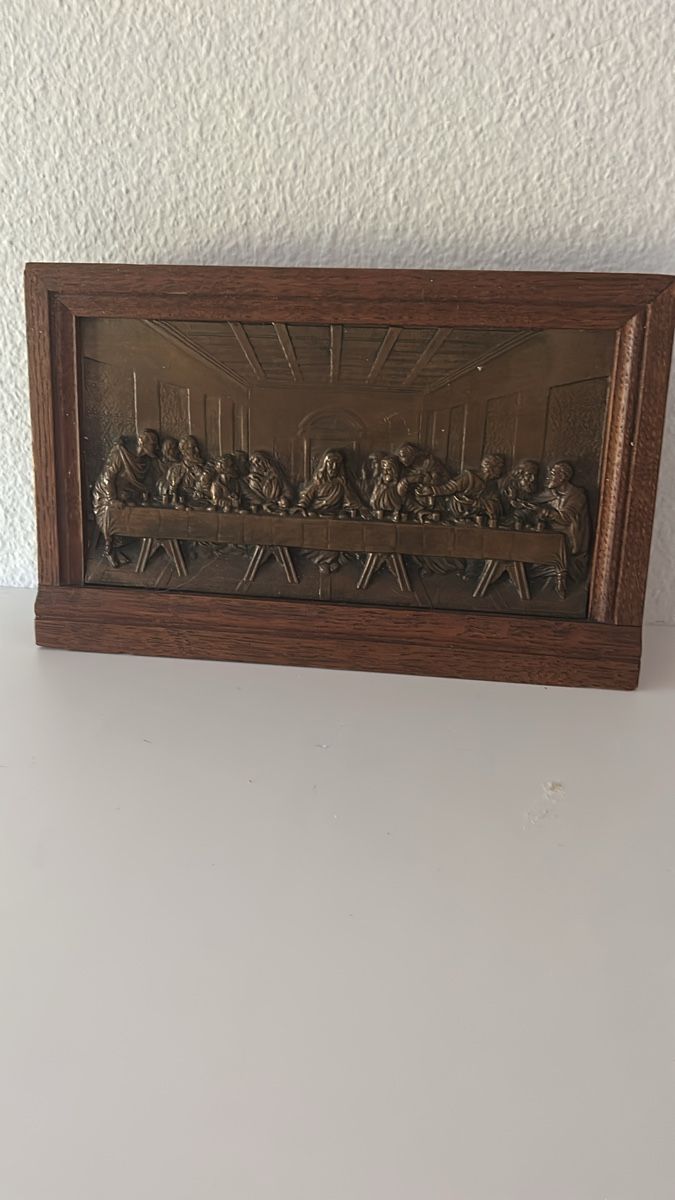 Sculture & Statue: Holzrelief Abendmahl Handarbeit – Usato da Stettlen venduto da MimiMaus_