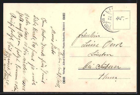 Cartoline postali: AK Linden, Pfarrhaus, 1916 – Usato da Berlin venduto da bartko-reher 1