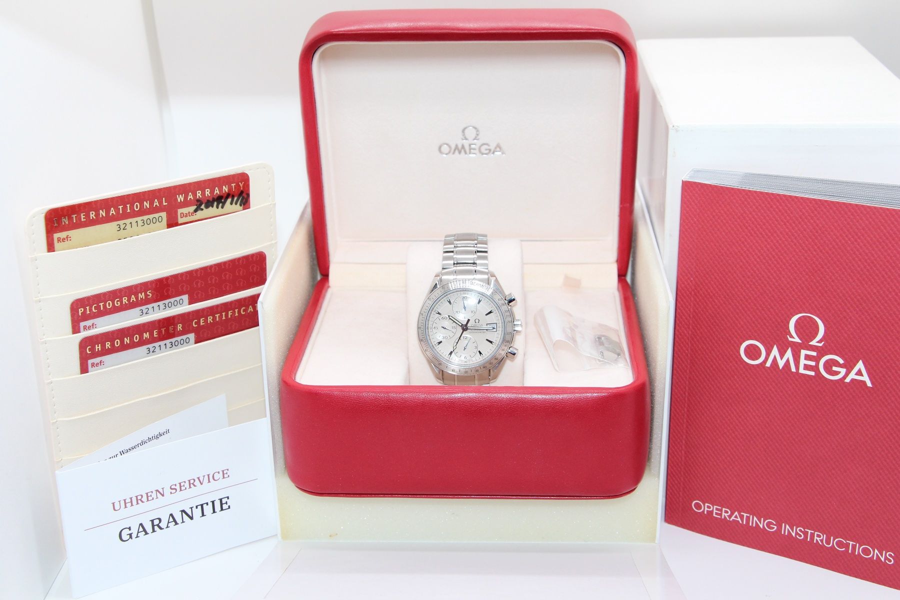Omega Orologi: Omega Speedmaster Date Ref. 3211.30.00, Full-Set, Service 26 – Usato da Zug venduto da eMDi_Collection 8