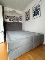 Bett mit Bettkasten, grau, 140x200cm, wie neu, nur Frühling