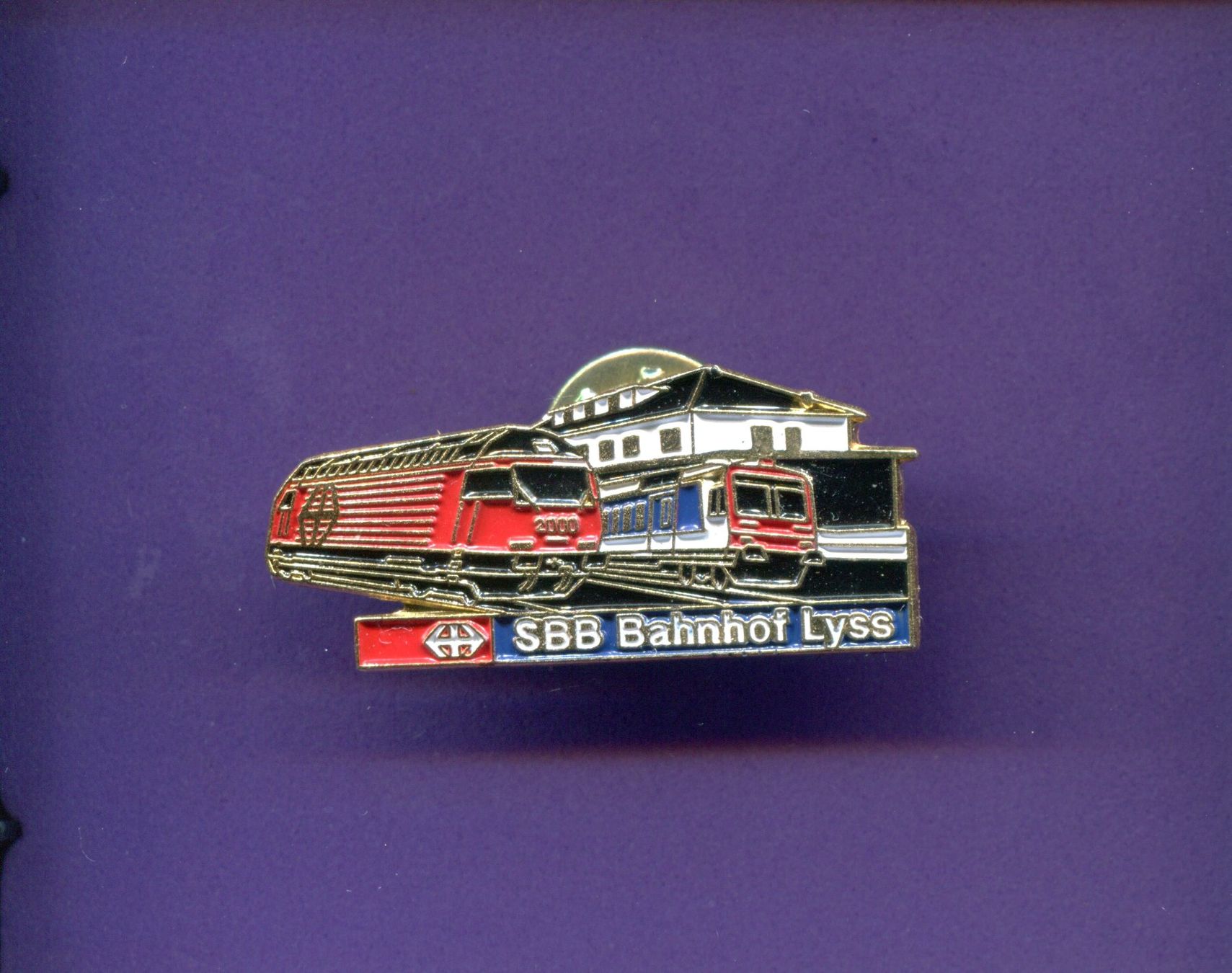SBB/CFF/FFS Placchette & Badge: SBB  Bahnhof  Lyss – Usato da Winterthur venduto da Sammleroase