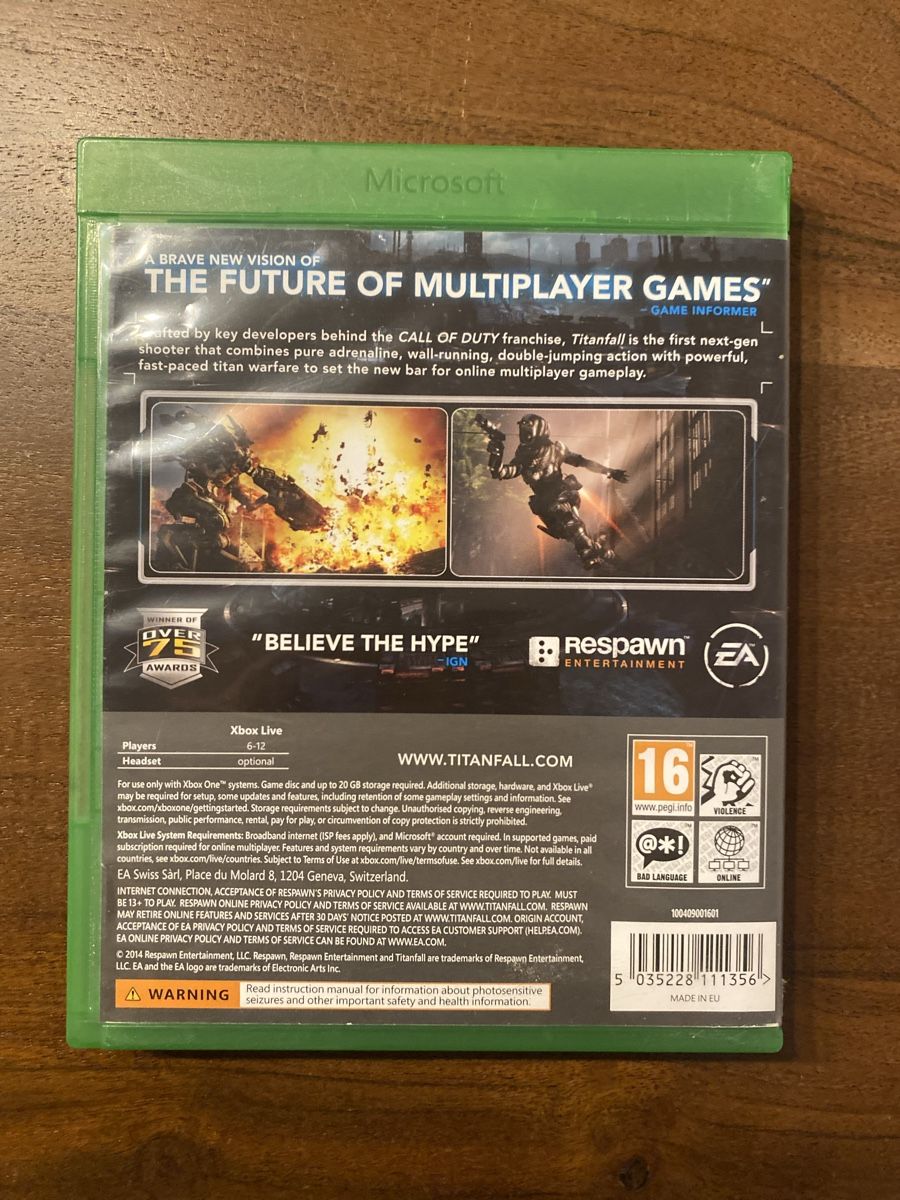 Microsoft Giochi: Titanfall für Xbox One – Usato da Thunstetten venduto da Virus_33 2