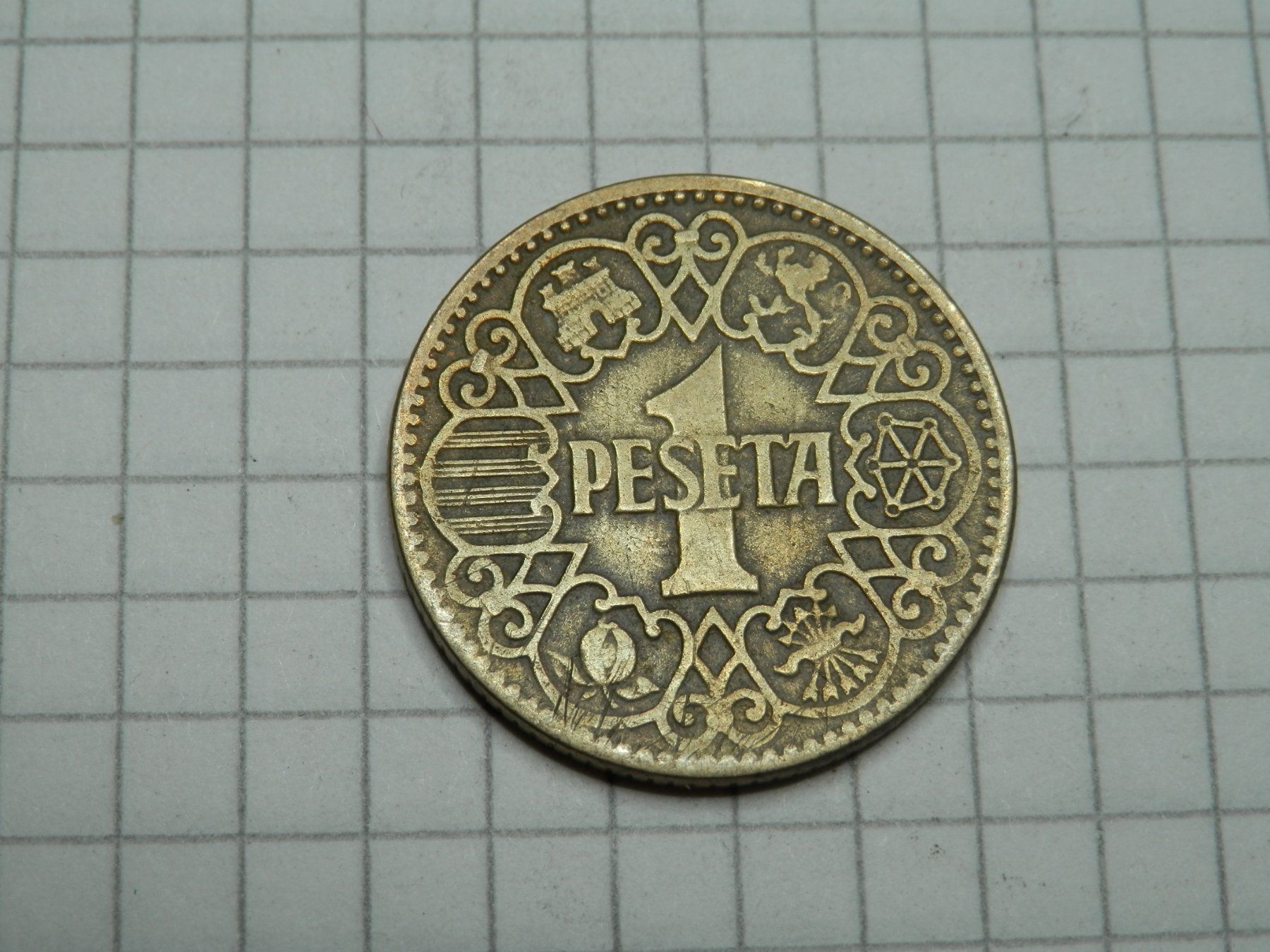 Tutti le monete: Spanien 1 Peseta, 1944 – Usato da Weiach venduto da weiach81 1