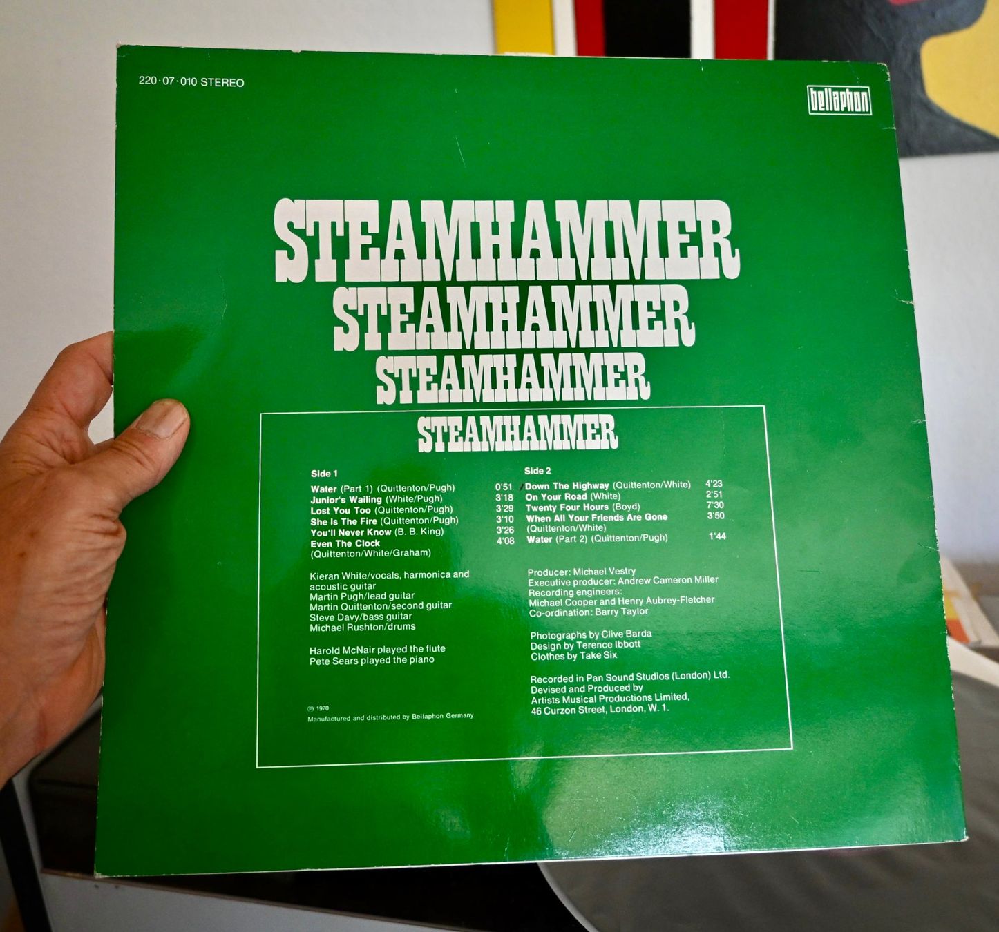 Dischi in vinile: Steamhammer  SAME german re-issue 1975 vg+/vg+ – Usato da Pfaffhausen venduto da mono_rec 1