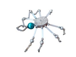 Weihnachtsschmuck Gablonz antik Spinne