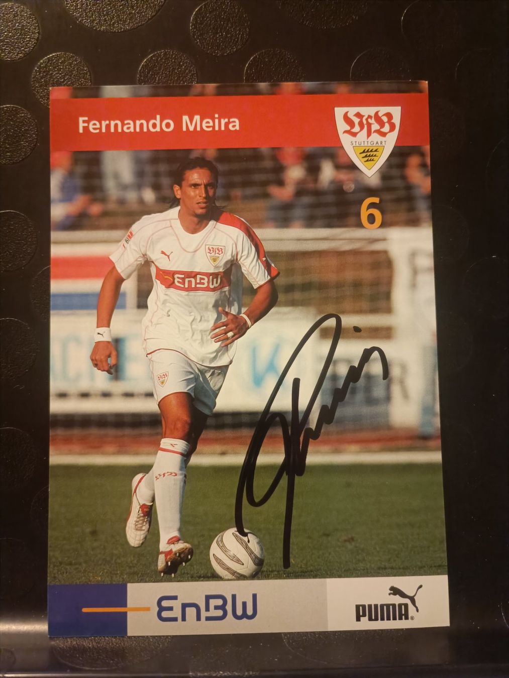 Autografi: Fernando Meira - VfB Stuttgart - handsigniert – Usato da Menziken venduto da Artographs