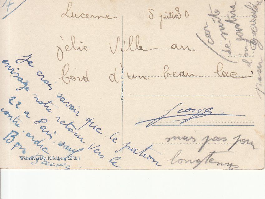 Cartoline postali: Luzern 1930 – Usato da Bürglen TG venduto da StampGraf 1