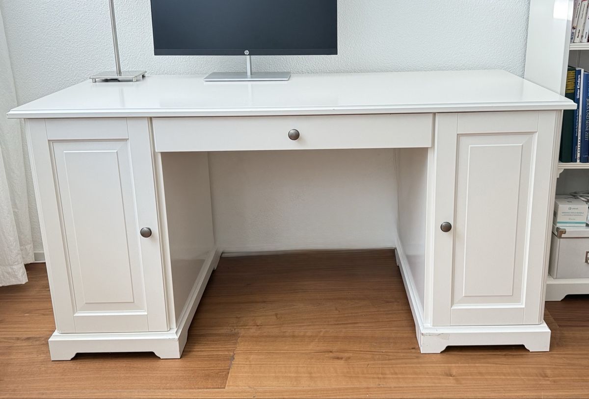 Ikea Bureaux: Schreibtisch Ikea HEMNES weiss – D'occasion à Port par Fashionably