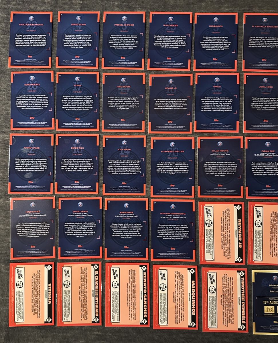 Topps Sammelbilder & Trading cards: PARIS SAINT GERMAIN TEAM SET SAMMLUNG 2023 – Neu (gemäss Beschreibung) aus Binz von Cediboy 4