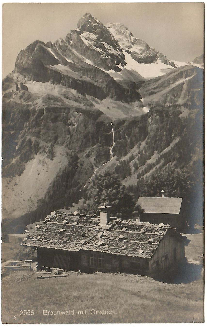 Cartes postales: Ansichtskarte Braunwald mit Ortstock – D'occasion à Kerns par etma3