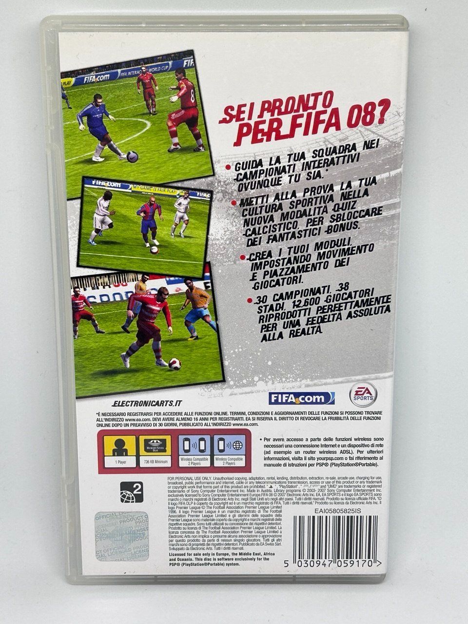 Sony Giochi: FIFA 08 per PlayStation Portable – Usato da Giubiasco venduto da LorisVale 1