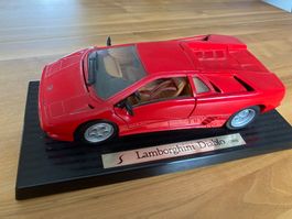 Lamborghini Diablo, 1990, Modellauto, Sammlerstück, Rot 1/18