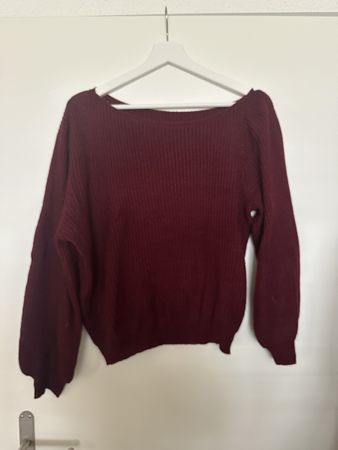 Winter Pullover in Weinrot, Grösse M - Kuschelig warm!