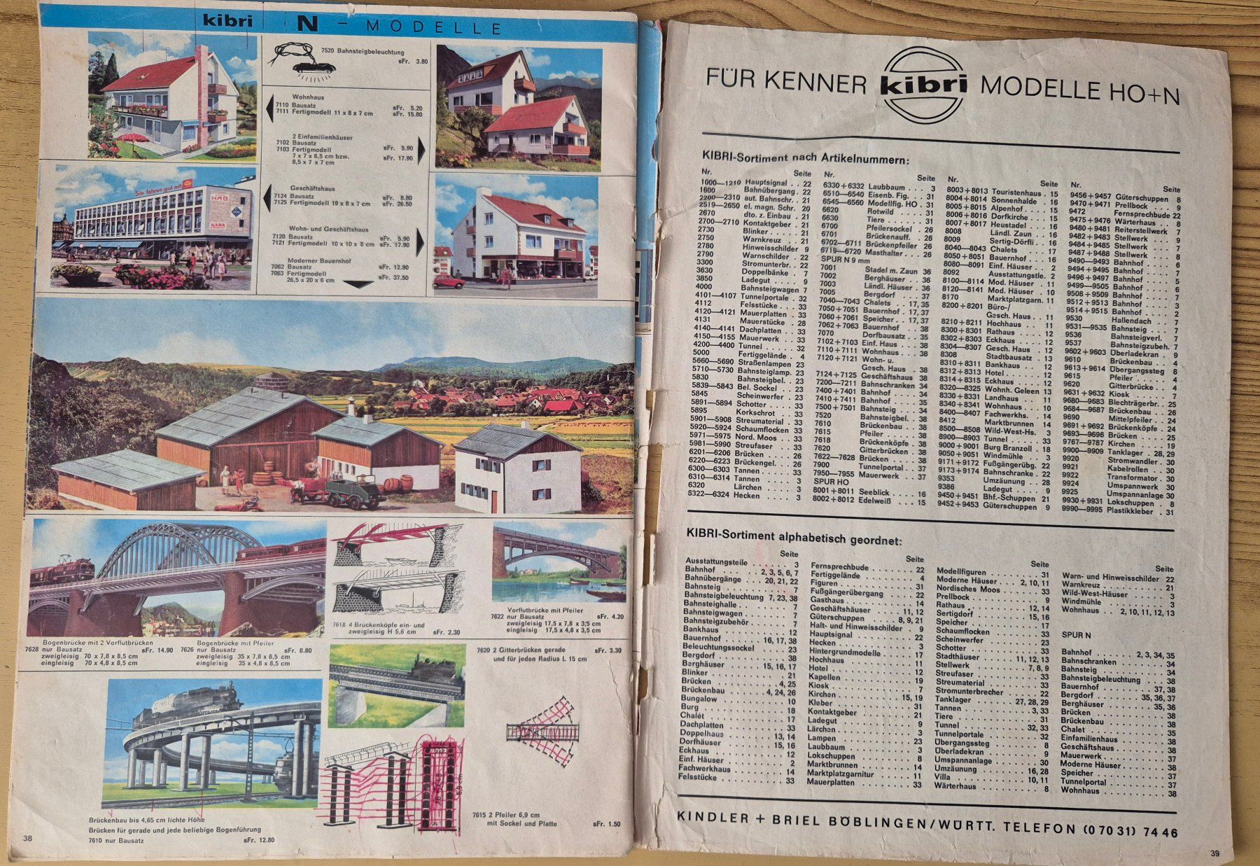Zeitschriften & Magazine: KIBRI Katalog Eisenbahn 1968-69  HO+N : – Gebraucht aus Spreitenbach von aspen11 5