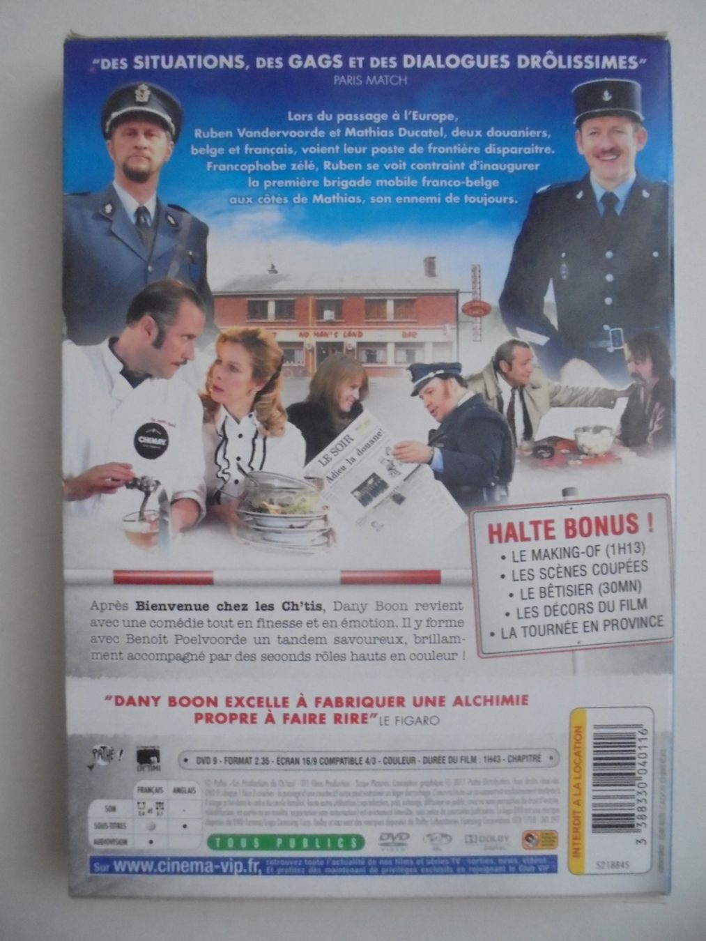 Tutti i DVDs: " Rien à Déclarer " Dany Boon, Benoit Poelvoorde. – Usato da Eclépens venduto da Consuelo 1