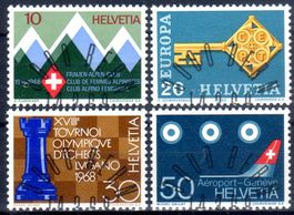 SONDERPOSTMARKEN SERIE 1968 GESTEMPELT AUSGABETAG - UT55