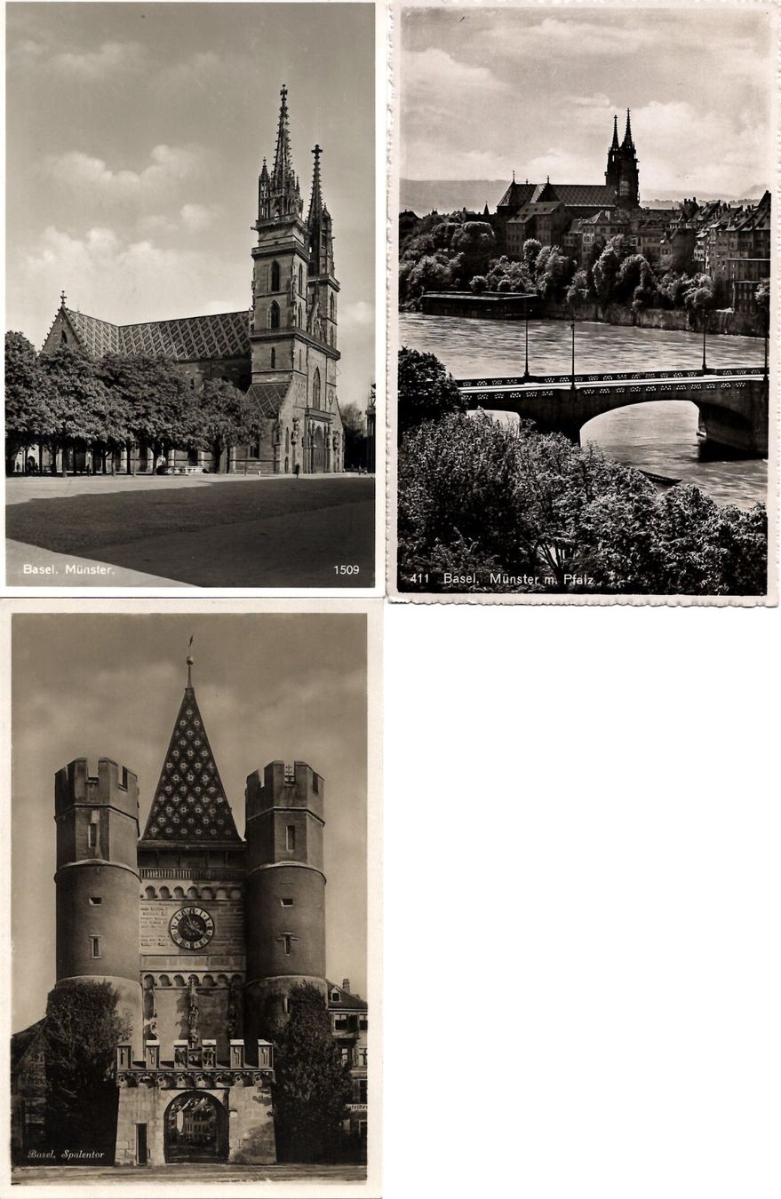 Cartoline postali: AK Basel schwarz/weiss – Usato da Brunnadern venduto da eichmann.anton 2