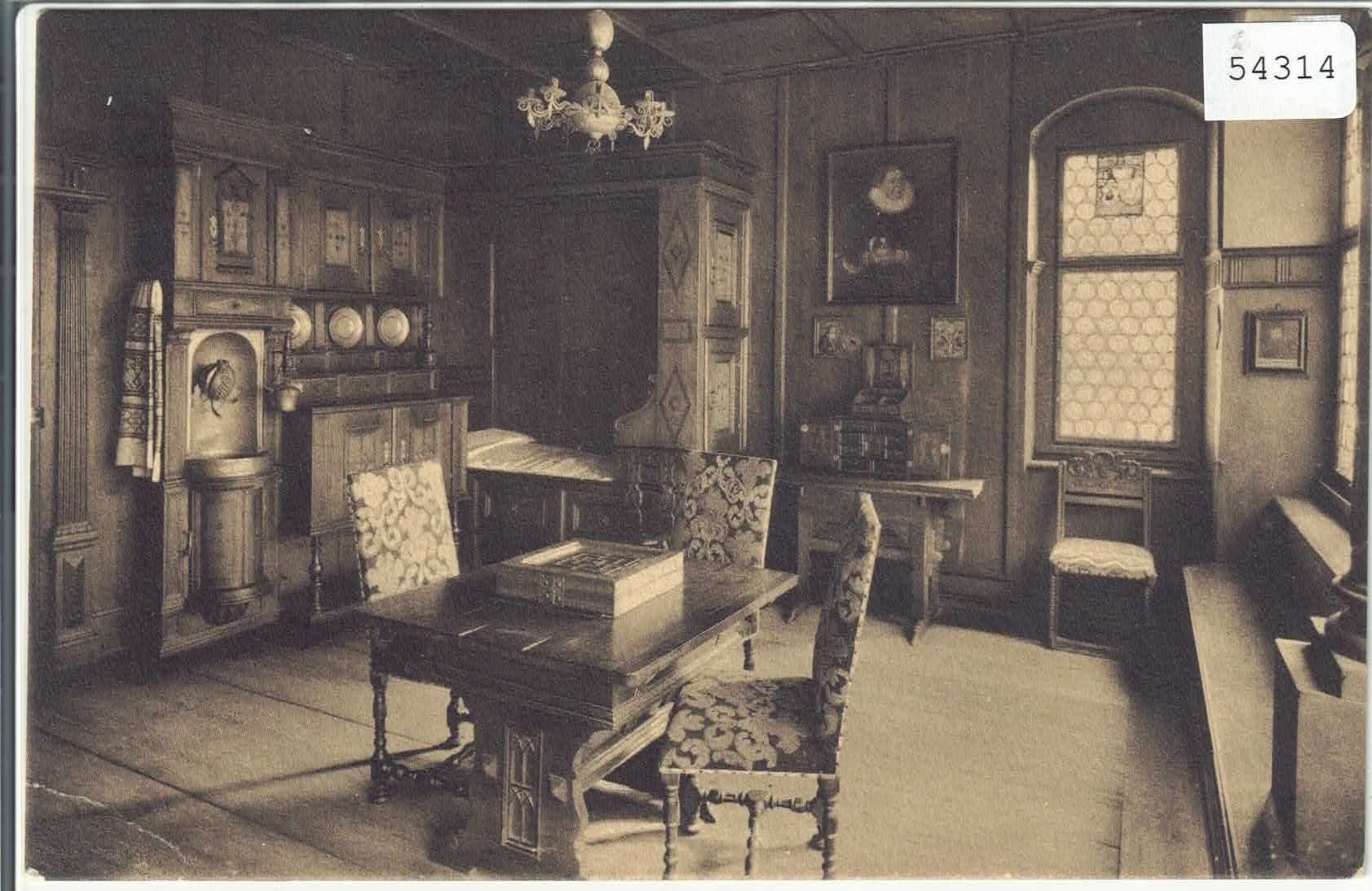 Cartoline postali: Rorschach - Zimmer aus dem Schlösschen Wiggen – Usato da Ettingen venduto da Kartenplanet