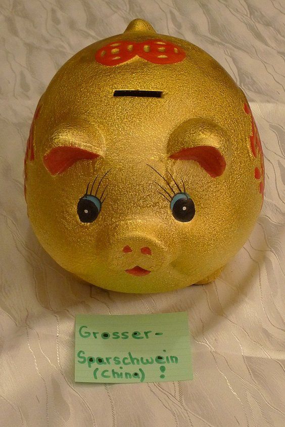 Salvadanai: Grosser Sparschwein (China)! – Usato da Bern venduto da bn1640 4