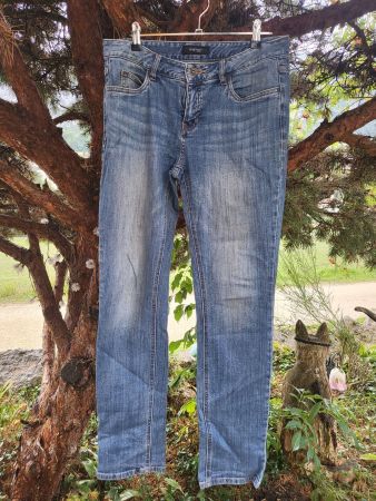 Jeans/Hose Tchibo Woman,blau washed, Damen, Gr.38