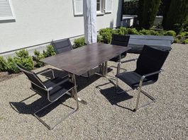 Garten-/Terassentisch (Chromstahl) von HASLER DESIGN
