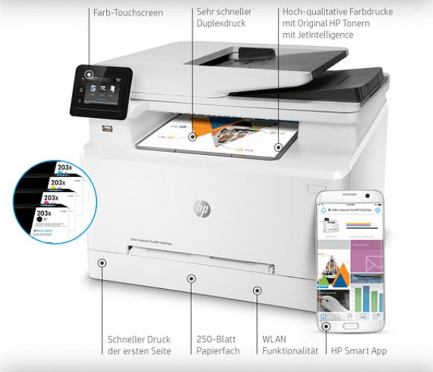 HP Color LaserJet Pro MFP M281fdw Top A4 Color MFP/Top Preis (Gebraucht ...