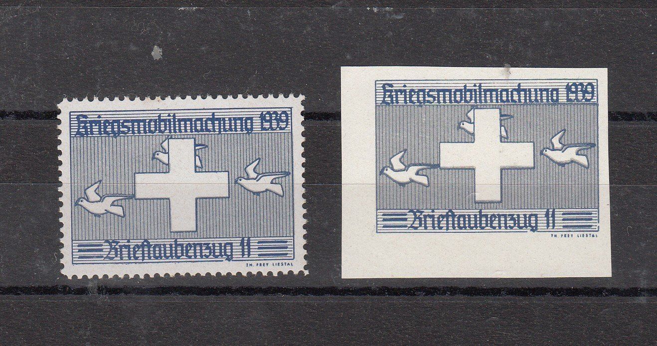 Tutti i francobolli: Brieftaubendienst 255/1+2** Nach Kat.VSAM 16.- – Usato da Herrliberg venduto da Lfrifda