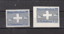 Brieftaubendienst 255/1+2** Nach Kat.VSAM 16.-